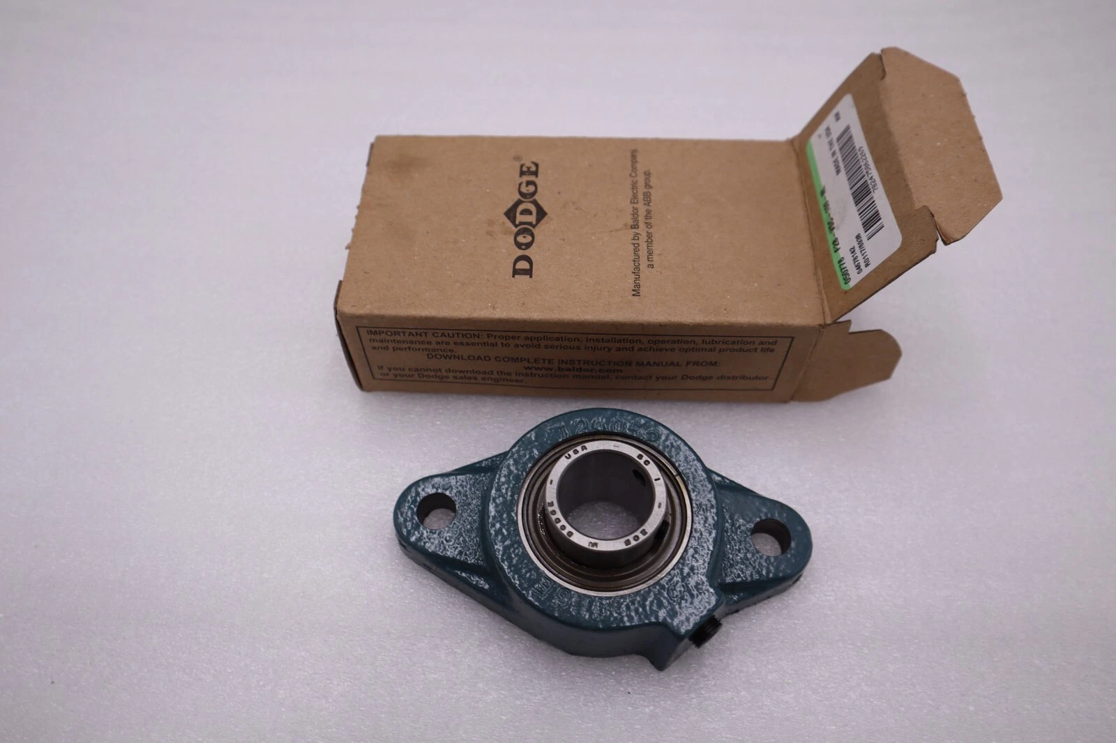 Used NEW Dodge F2B-VSC-100-NL Flange Bearing 050778; 1"ID; 2-Bolt STOCK H180A
