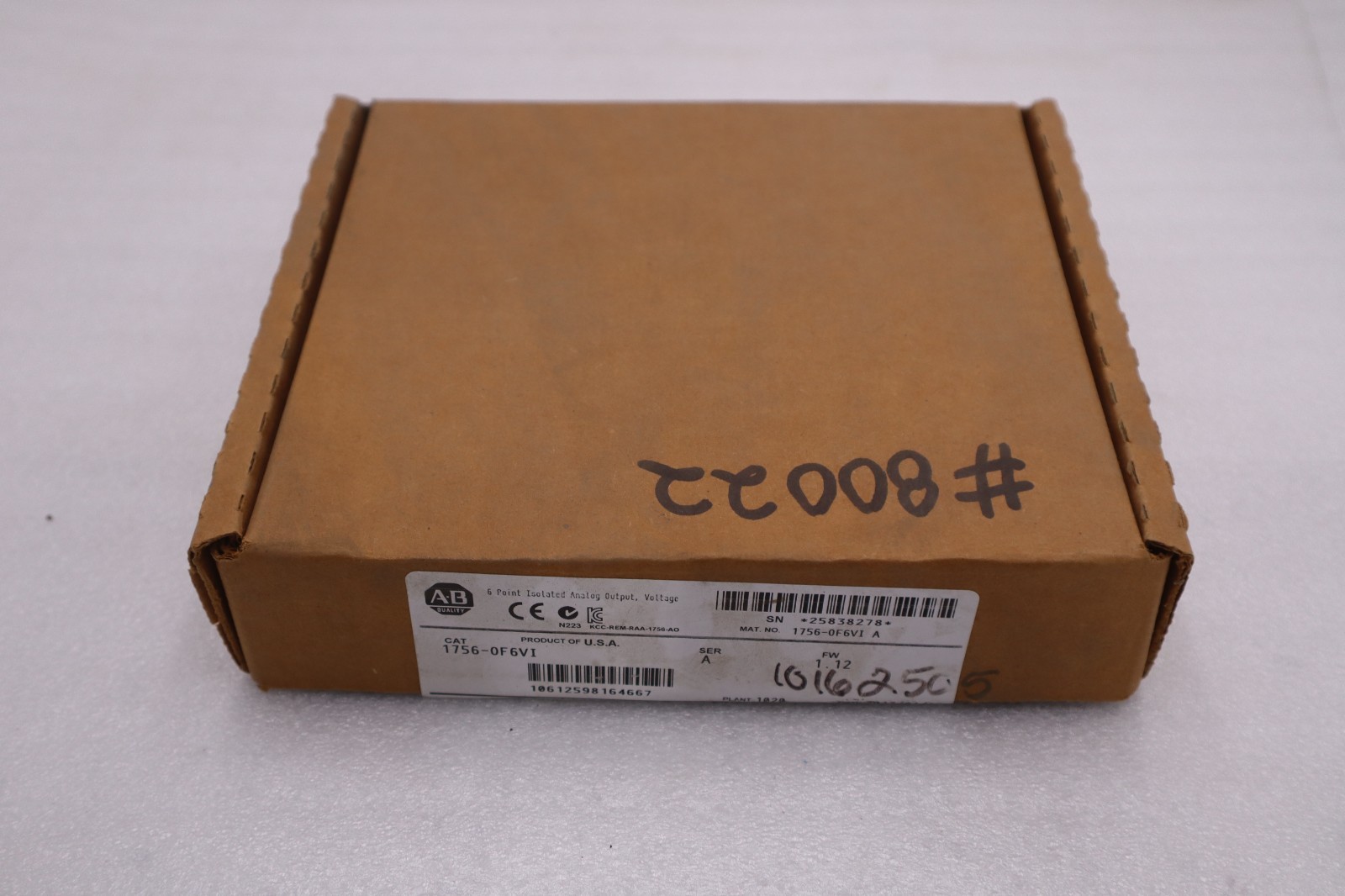 Used NEW OPEN BOX AB Allen Bradley 1756-OF6VI ControlLogix 1756OF6VI /A STK GF835