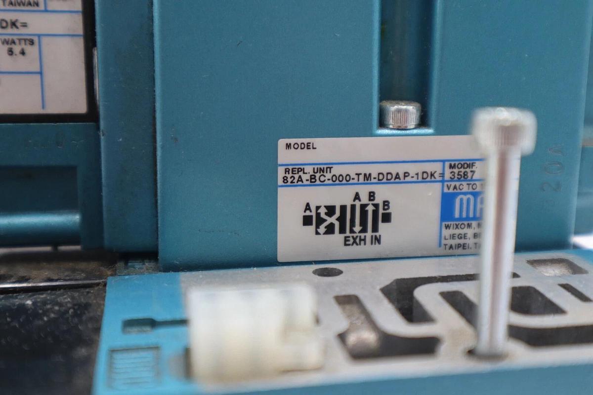 MAC TM-DDAJ-1DK SOLENOID VALVE 25 TO 250 PSI STOCK #324-A