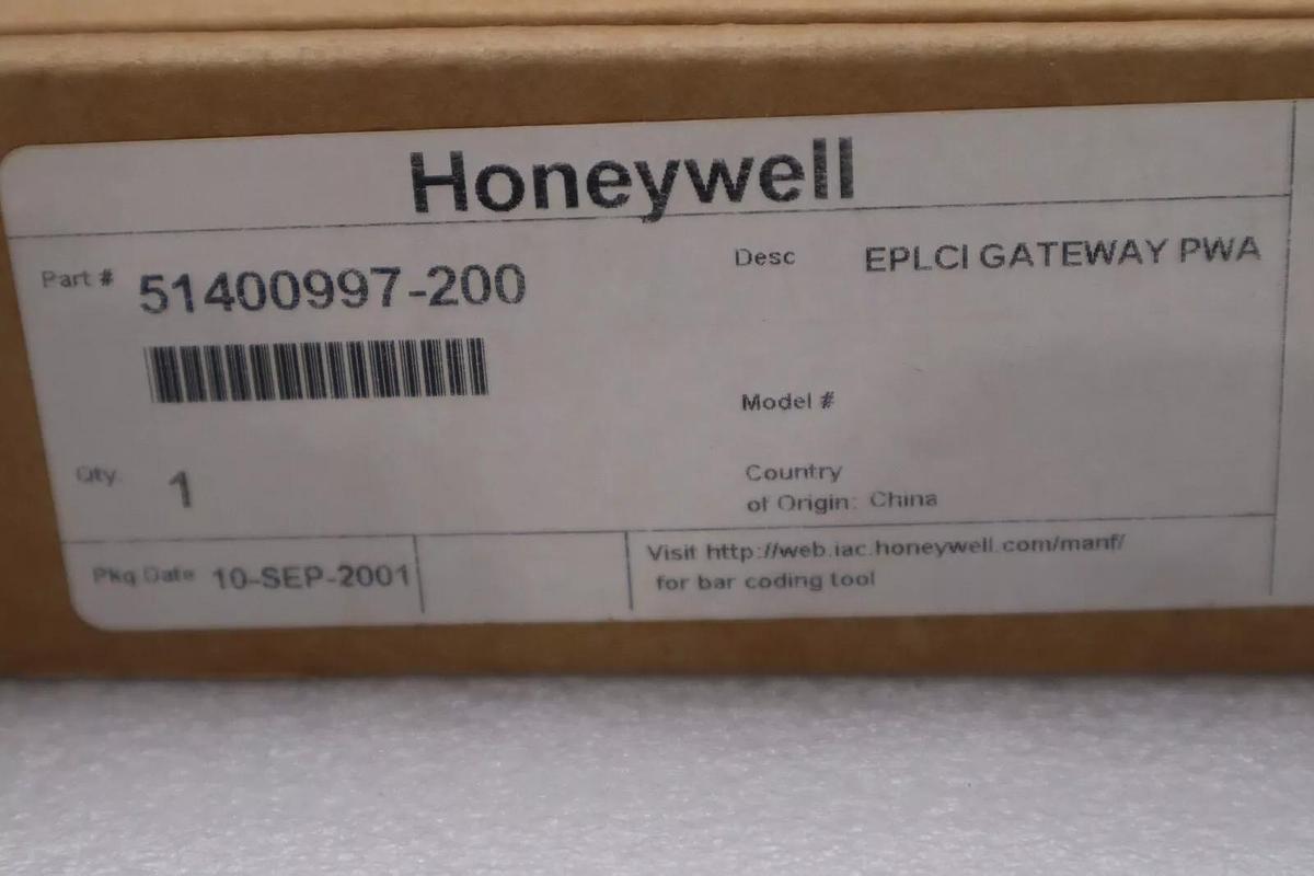 Used HONEYWELL 51400997-200 EPLCI GATEWAY PWA LOGIC CONTROL BOARD NEW UNIT STOCK G72