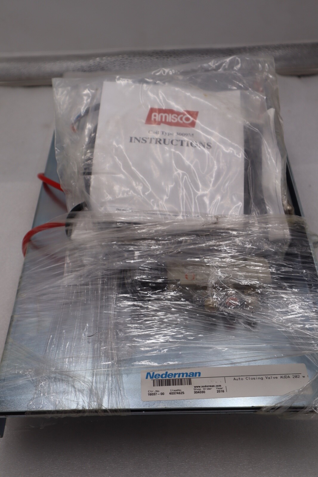 NEDERMAN  16037-00 AUTO CLOSING VALVE #1004A
