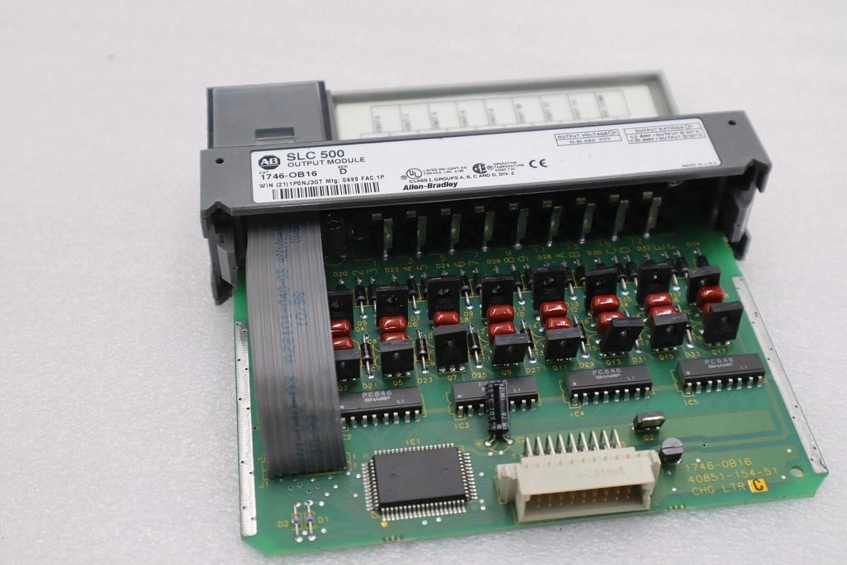 Used Allen Bradley 1746-OB16 Ser. D SLC 500 16-Point DC Output Module STOCK K-103-D