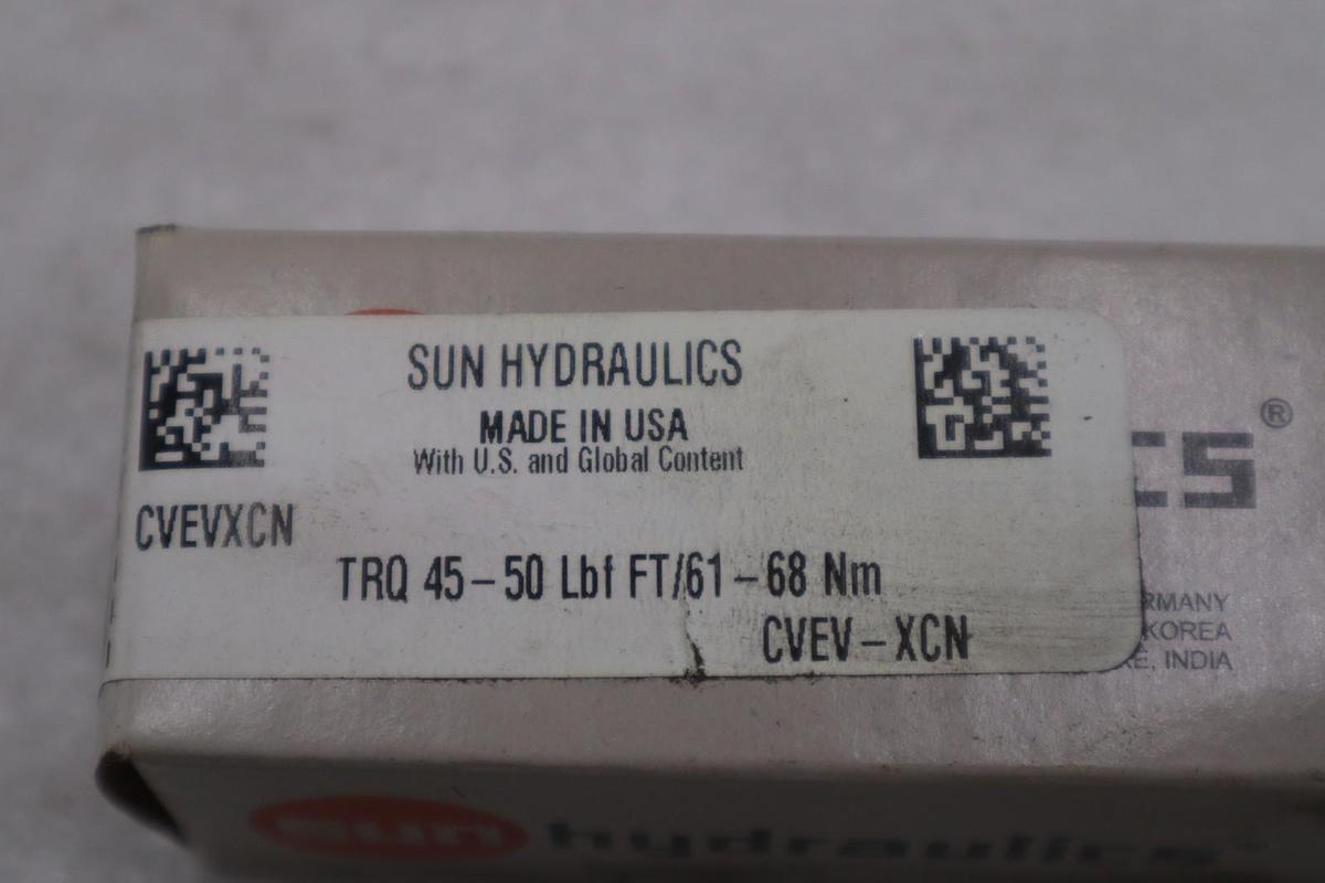 Sun Hydraulics CVEVXCN Directional Hydraulic Check Valve Cartridge - STK GF365A