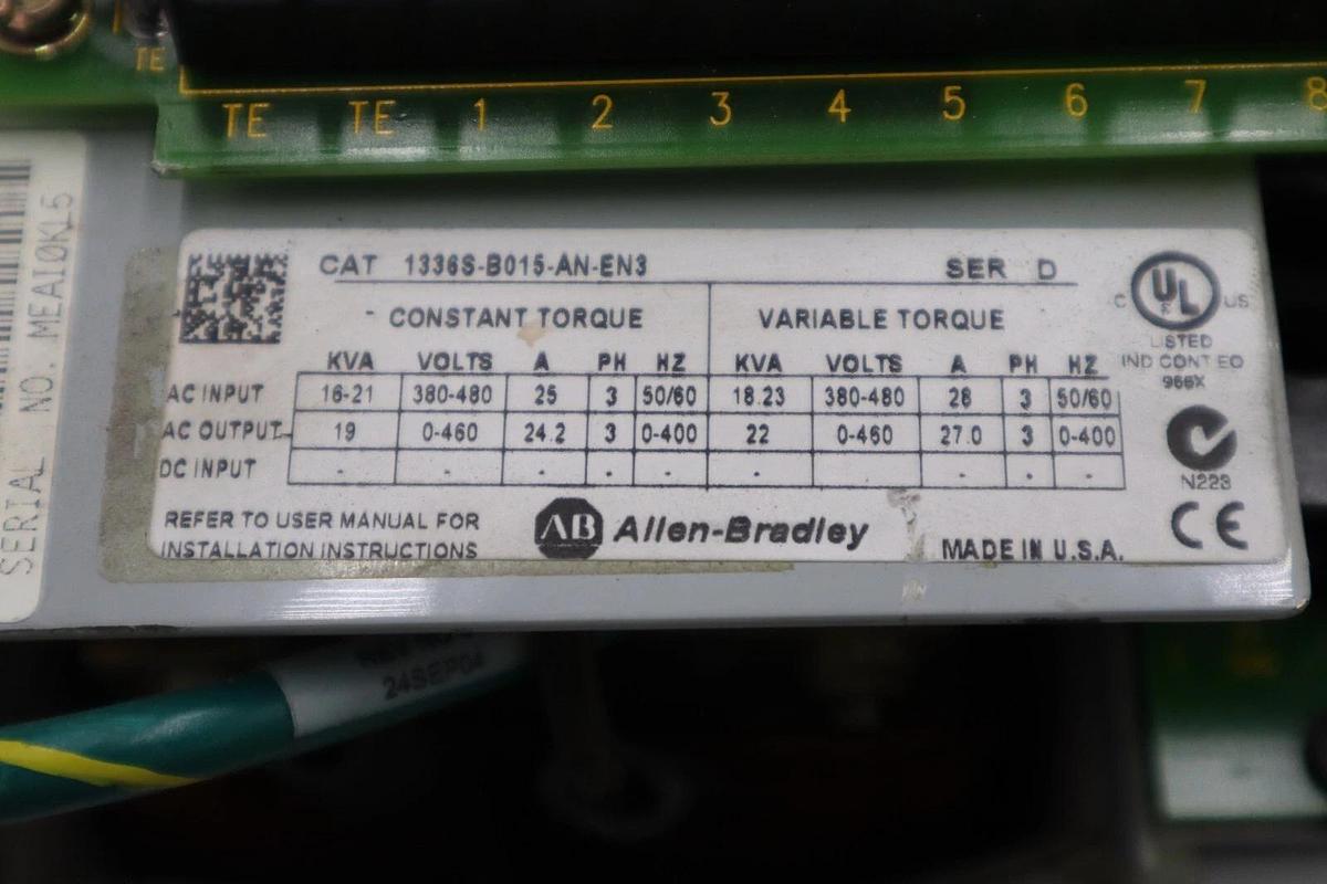 ALLEN BRADLEY 1336S-B015-AN-EN3 / 1336SB015ANEN3 NEW DRIVE STOCK H719