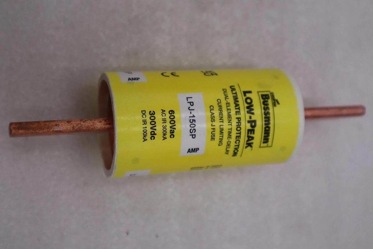Used Buss Bussmann Low-Peak LPJ-150SP Dual Element Time Delay 600 Vac - STK GF550