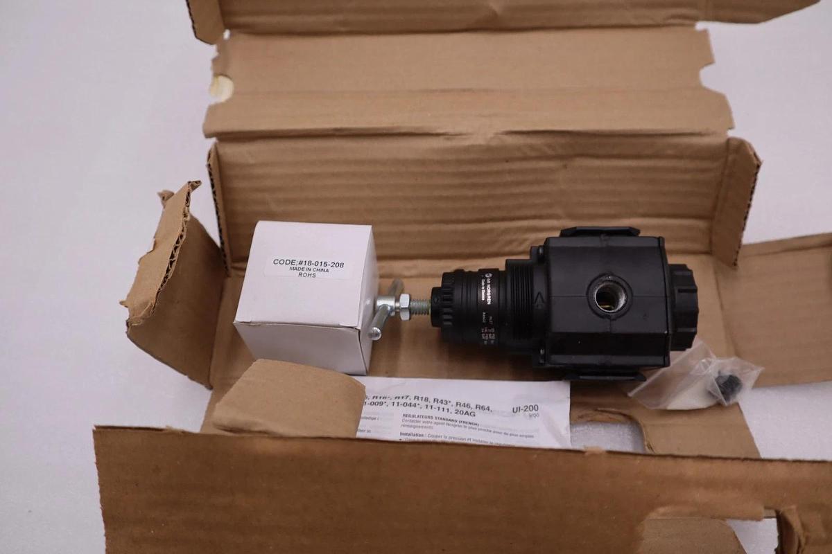 Used Norgren Pressure Regulator R73G-3AT-RFG 300 PSIG Inlet 0-60 PSIG Outlet Range