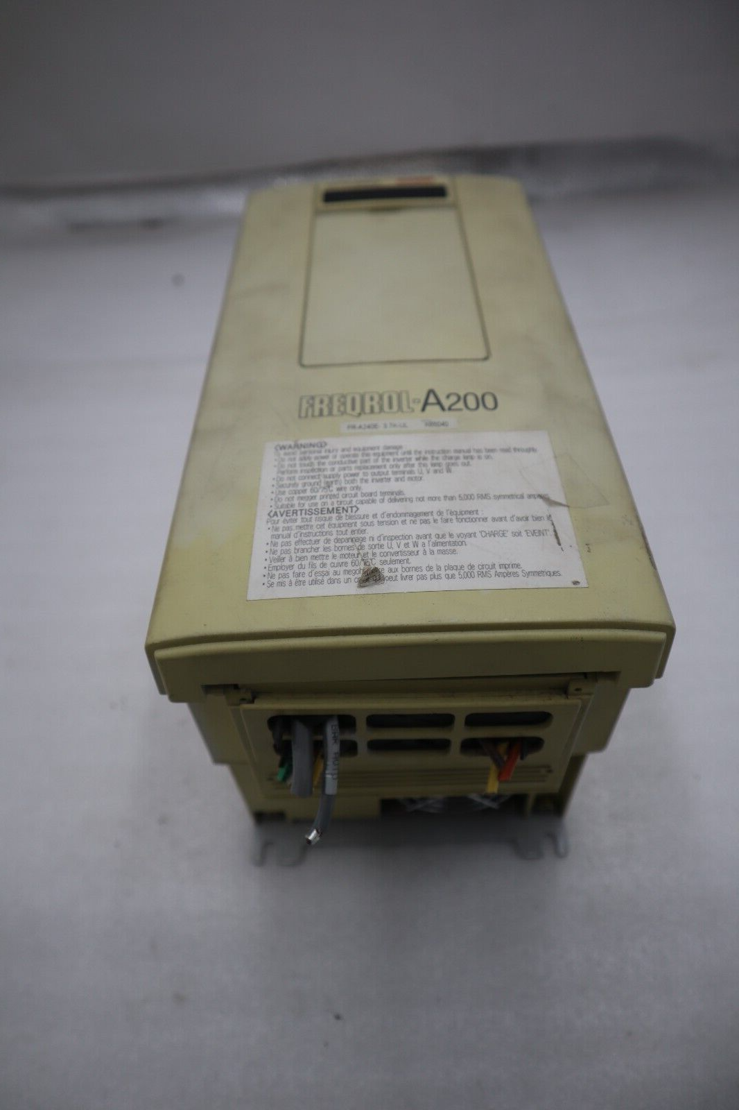 Used MITSUBISHI FR-A240E-3.7K-UL,AC DRIVE 5 HP 3.7 KW DRIVE STOCK 528-B