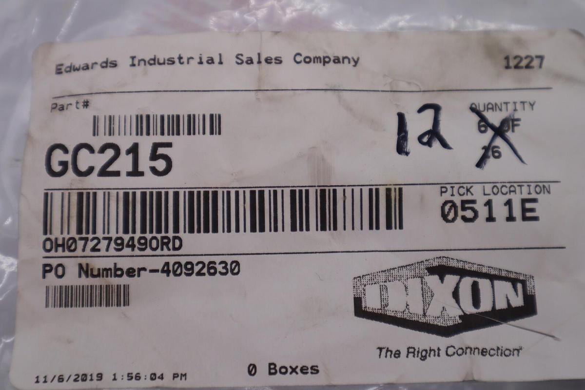 Dixon Boss GC215 Pressure Gauge Center Back Mount, 30psi (12 AVAILABLE) STK 3036
