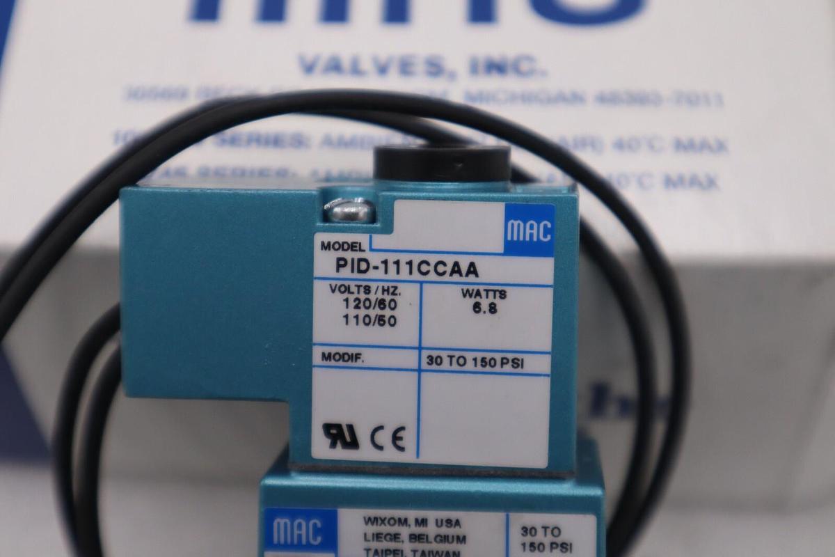 NEW MAC 55B-12-PI-111CC 110/120V 30-150PSI NSMP STOCK H702A