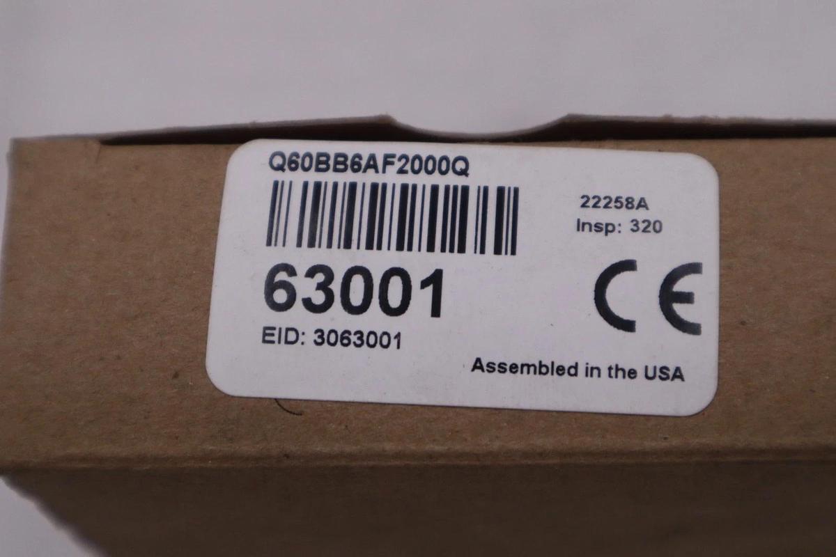 Used BANNER ENGINEERING Q60BB6AF2000Q 63001 10-30VDC - STOCK K763CC