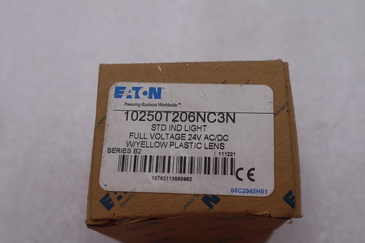 Used Eaton 10250T206NC3N INDICATING LIGHT HEAVY-DUTY PUSHBUTTONS STOCK L-250A