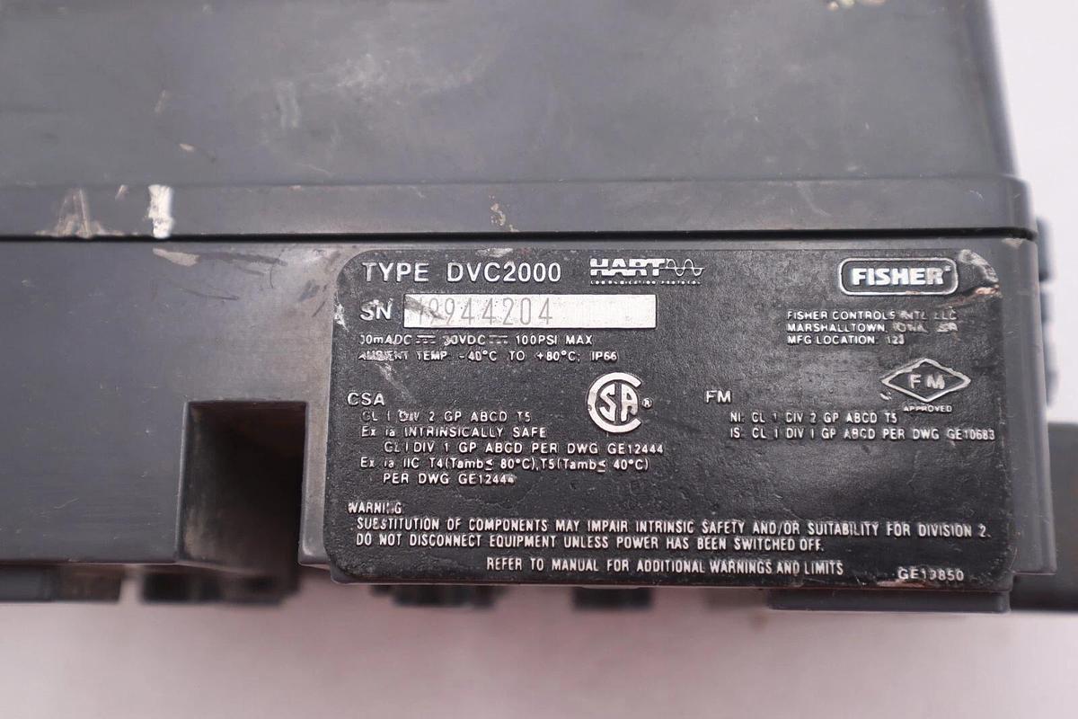 Used FISHER DVC 2000 FIELDVUE INSTRUMENTS STOCK K-213A