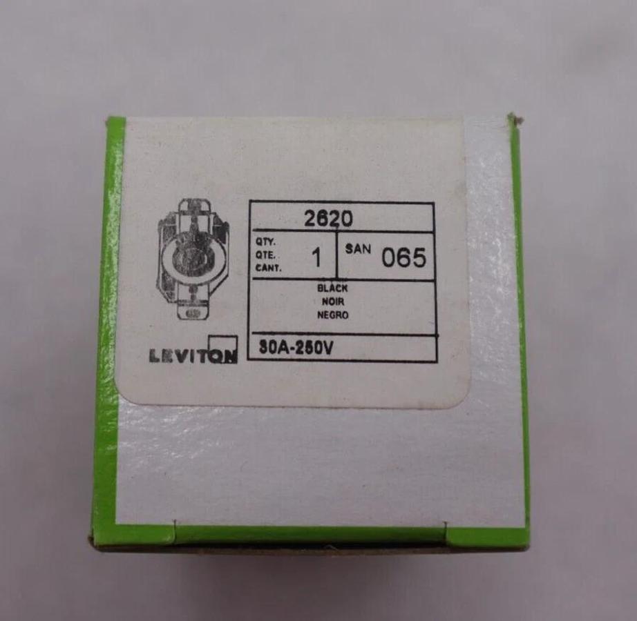 Leviton 2620 30A-250V Flush Mounting Locking Receptacle  Stock #K-2075