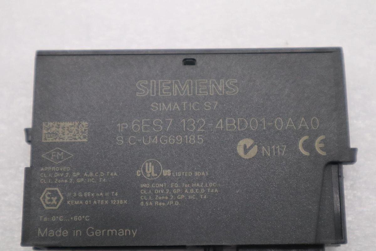 Used LOT OF 3 - Siemens 6ES7 132-4BD01-0AA0 Simatic S7 Digital Output Module #L-343-C