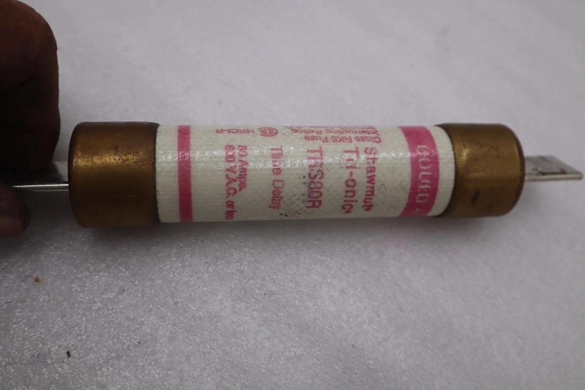 Used LOT OF 7 - Gould TRS80R Time Delay Fuse 80A 600V Class RK5 - STOCK 5845A