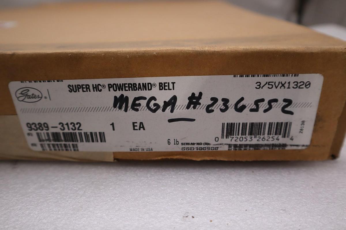 Used Gates PN 9389-3132 Super HC Powerband Belt - NEW IN BOX - STOCK GF1141
