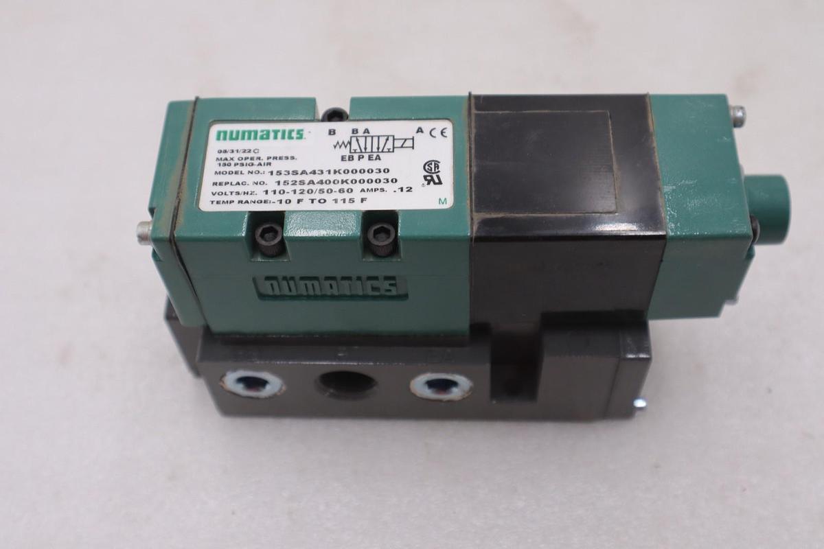 NUMATICS SPRING RETURN 153SA431K000030 SOLENOID VALVE - STOCK GF515A
