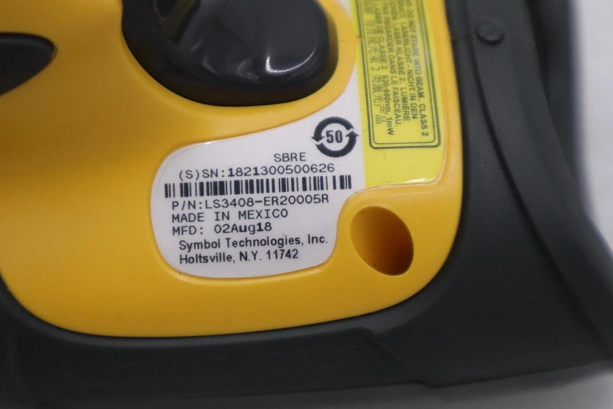 Symbol LS3408 Handheld Barcode Scanner LS3408 SCANNER ONLY STK H1157