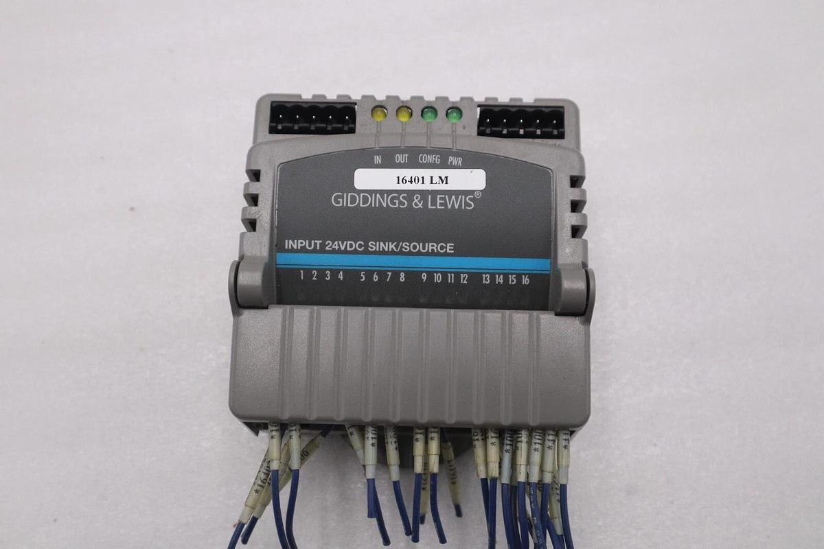 Used GIDDINGS & LEWIS M.1300.7372 R1 Input Module 24VDC SINK/SOURCE STOCK 621-D