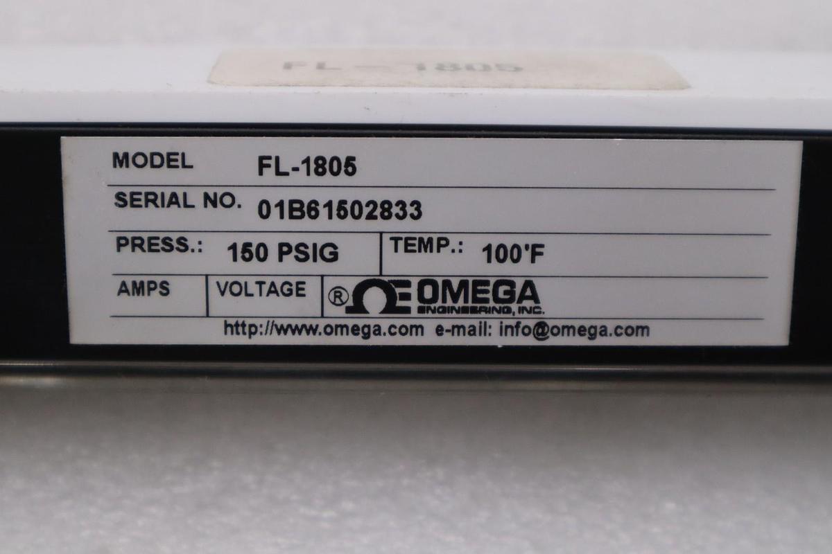 Used NEW NO BOX OMEGA ENGINEERING FL-1805 / FL1805 STOCK H1109A