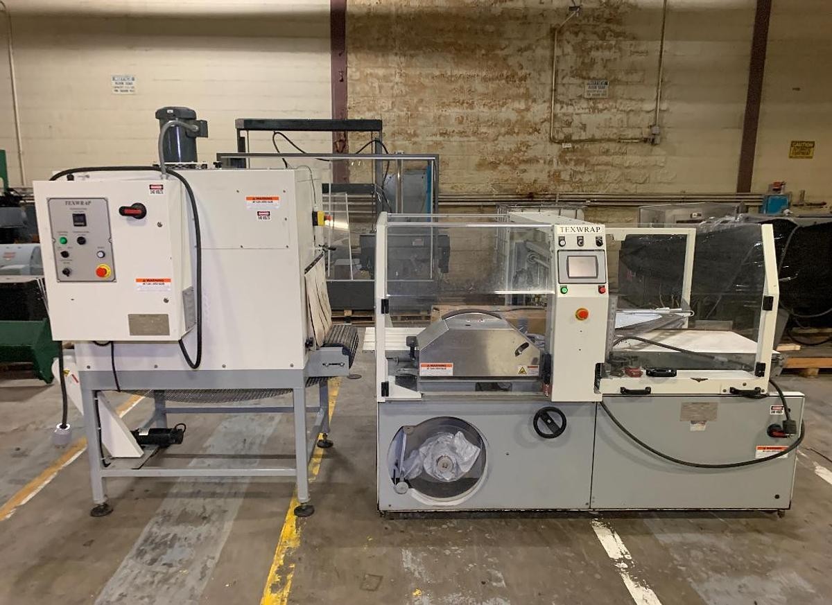 Used TEXWRAP # T-2010 ISS SIDE SEAL SHRINK SYSTEM AND #1322-01 TUNNEL