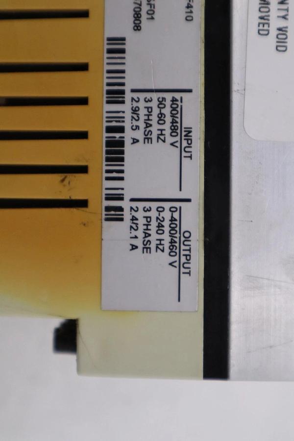 Used AC Tech SCF Series AC Drive SF410 1HP 3Ph STOCK GF132