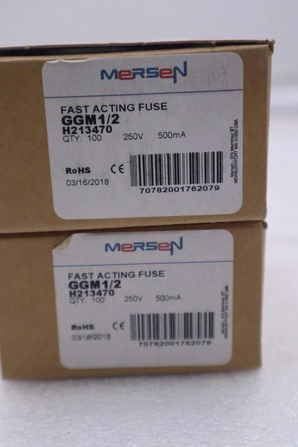 FUSE 5.2 X 20 MM 250V 120 VOLT 1-1/2A GLASS GGM1-1/2 LOT OF 100 STOCK K-2196