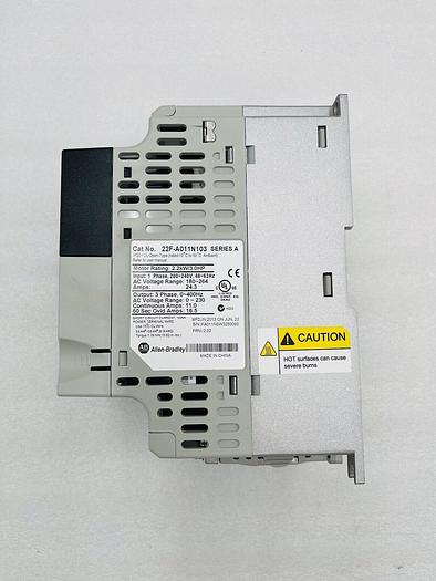 Allen Bradley 22F-A011N103 Inverter 1Phase 200-240VAC 2.2KW/3.0HP STOCK 2261