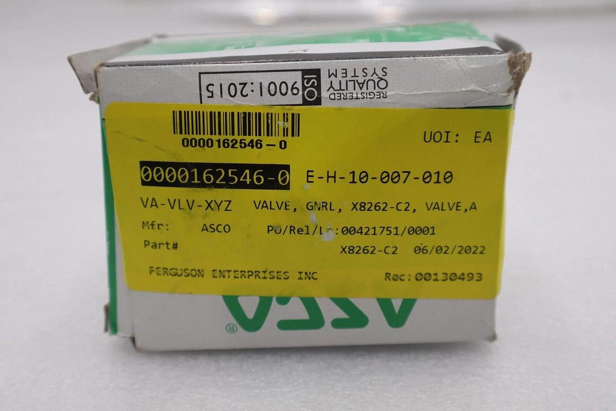 NEW OPEN BOX Asco Red-Hat X8262C00213200 Solenoid Valve Coil STOCK G827A