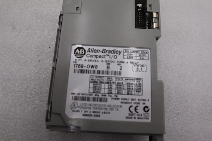 Used Allen Bradley 1769-OW8 Series B CompactLogix Relay Digital Output Module #K-2940