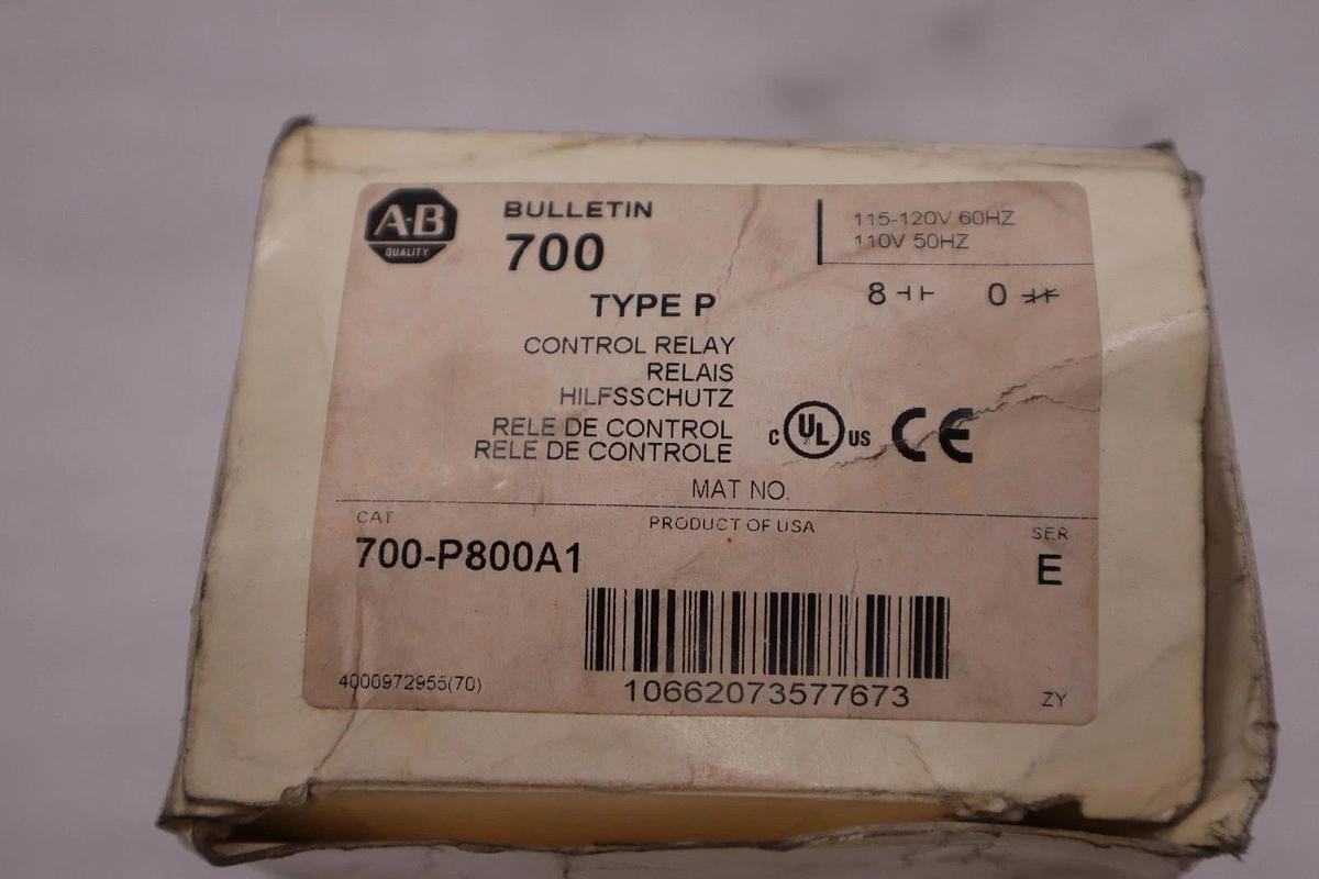 NEW OPEN BOX AB Allen-Bradley 700-P600A1 Drive AC Relay 600V Series A STK K3968C