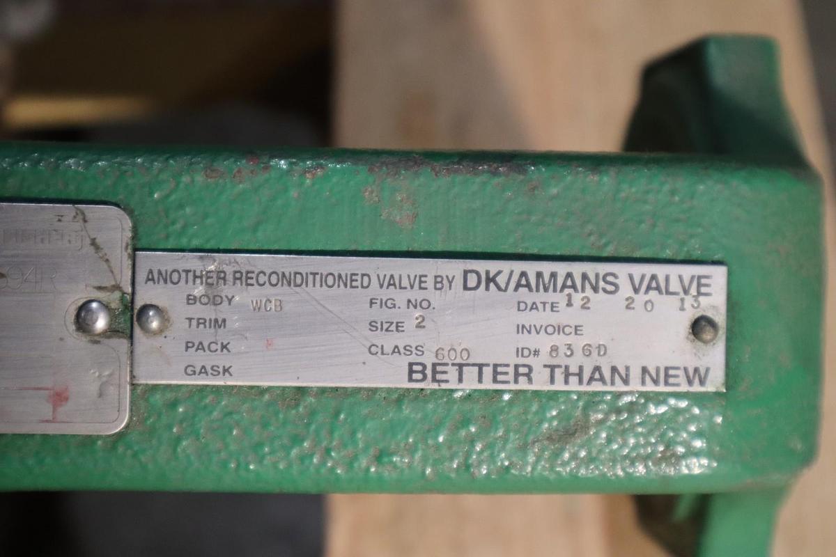 Used Fisher Control Valve Size 2 With Class 600 Pneumatic Actuator