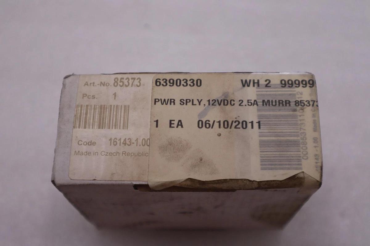 MURR ELEKTRONIK 12V DC 2.5amp 85373 NEW OPEN BOX STK K1210A