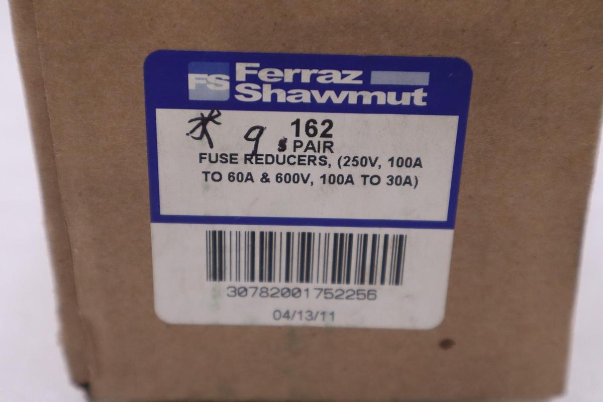 BOX OF 9 PAIRS - Ferraz Shawmut 162 Fuse Reducers - STOCK 5836A