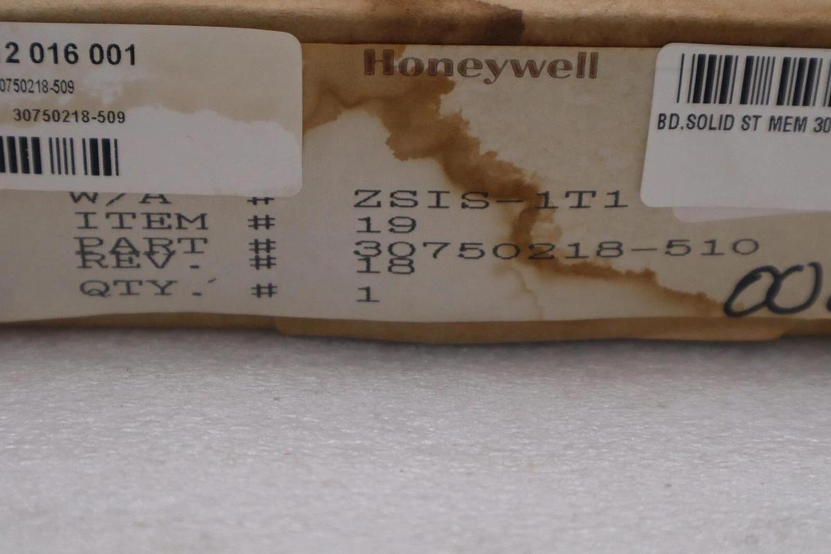 Used NEW IN BOX HONEYWELL 30750218-010 MEMORY BOARD 12KROM 1K RAM STOCK G640