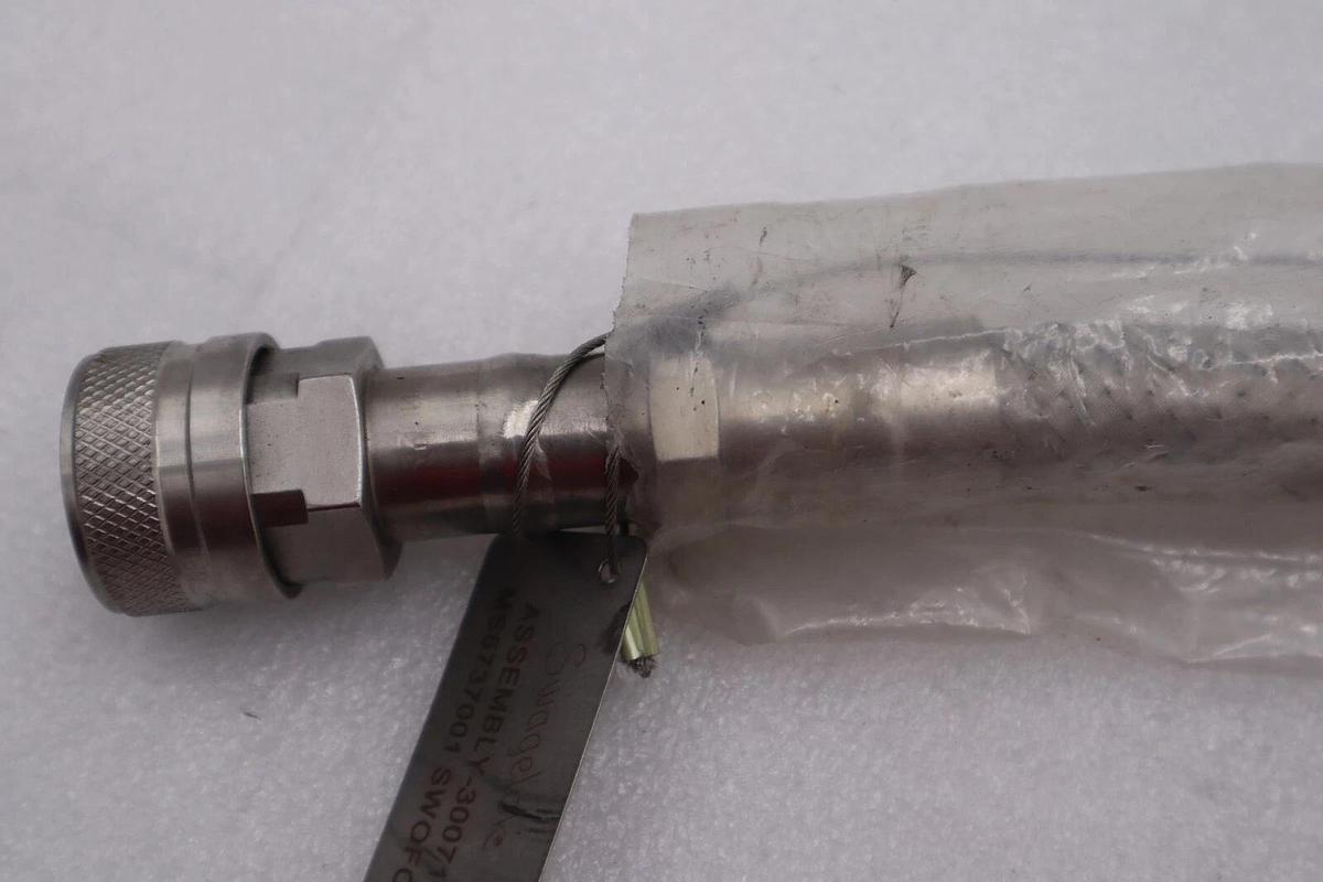 Used SWAGELOK 30071 STAINLESS BRAIDED HOSE ASSEMBLY STOCK #2945