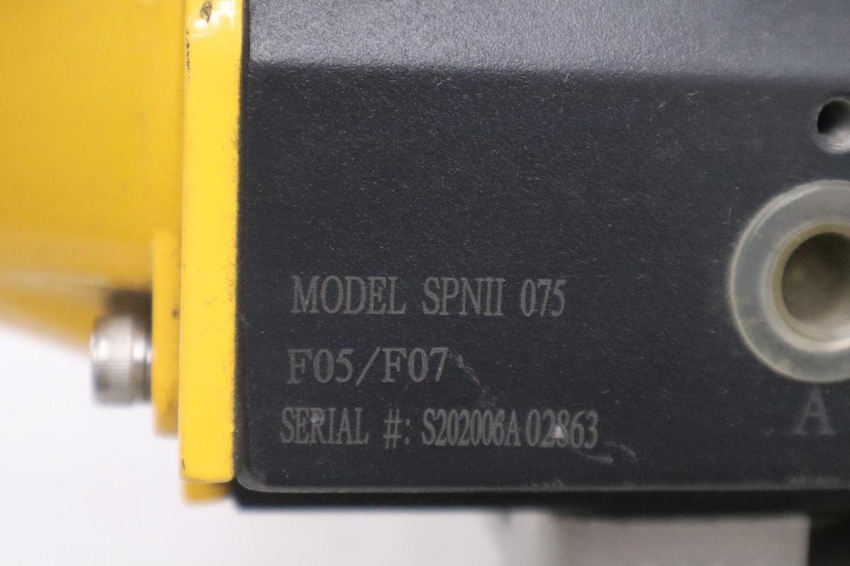 Used Sharpe SPNII075 Valve Actuator W/ Solenoid Mount - SURPLUS NEVER USED #5543CC
