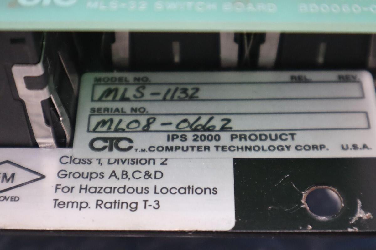 Used NEW CTC MLS-1132 LIGHTED PUSHBUTTON MODULE IPS 2000,MLS LOGIC BD0060-0101 #G249A