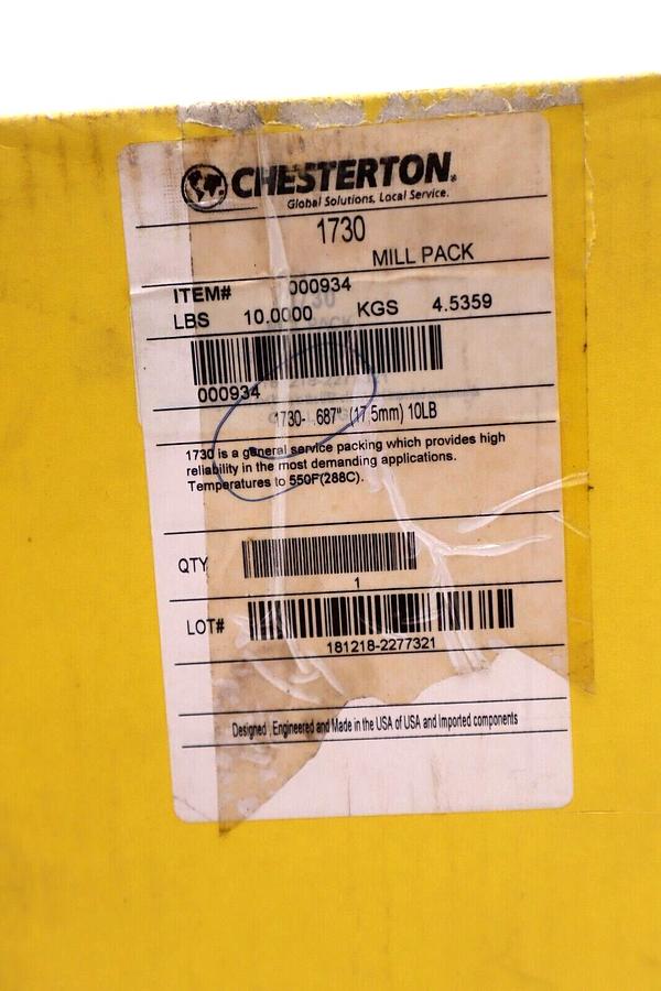 CHESTERTON 1730 MILL PACK MECHANICAL PACKING 0.687" 10LB STOCK #3482