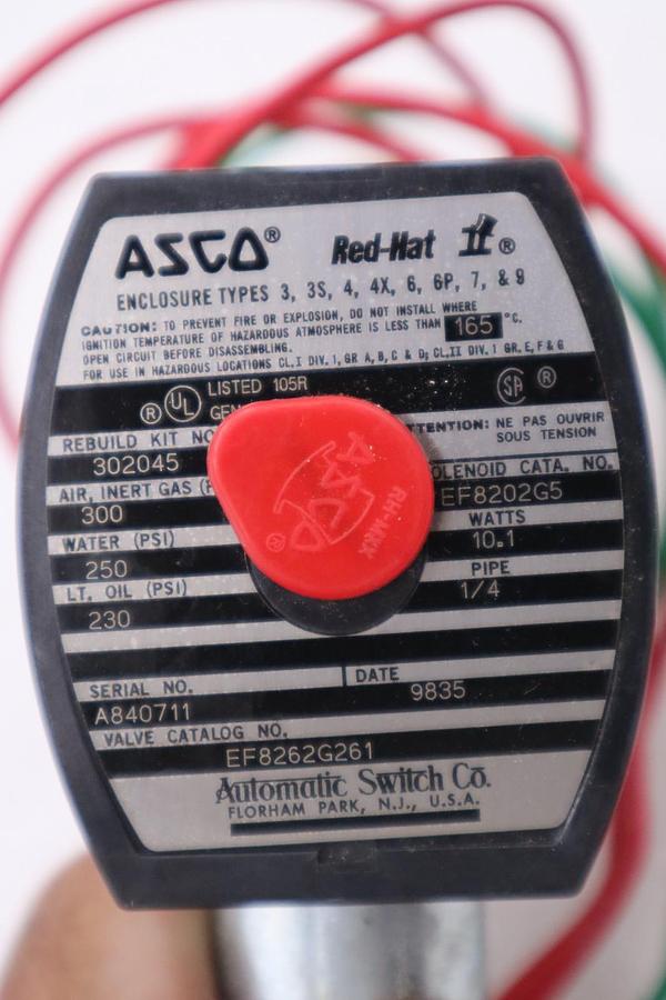 Used NEW OPEN BOX ASCO Solenoid Valve EF8202G5 STOCK H1173A