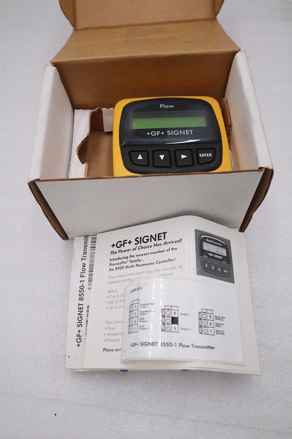Used GEORGE FISCHER SIGNET 159000047 385501 PROCESS FLOW METER 3-8550-1 NEW #5581A