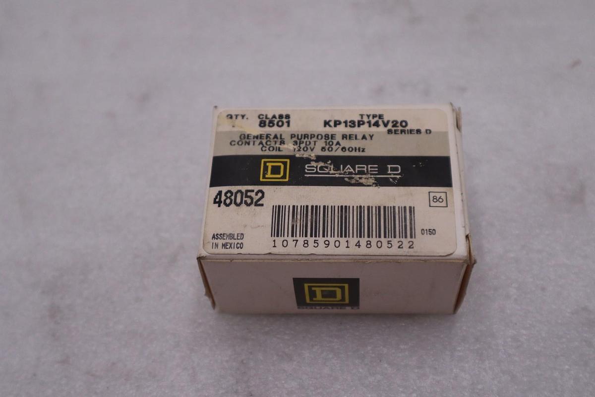 Square D 8501KP13P14V20 Relay 10 Amp 120V Coil - STOCK GF736A