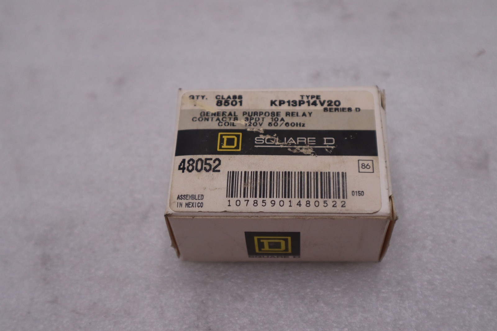 Square D 8501KP13P14V20 Relay 10 Amp 120V Coil - STOCK GF736A