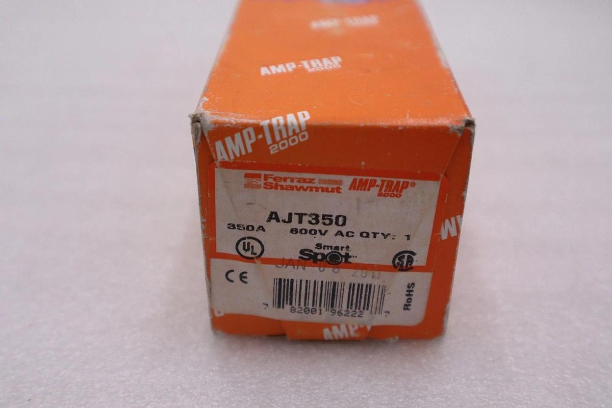 Used Ferraz Shawmut AJT350 Blade Fuse J 350a Amp 600v-ac - NEW IN BOX - STOCK GF547A