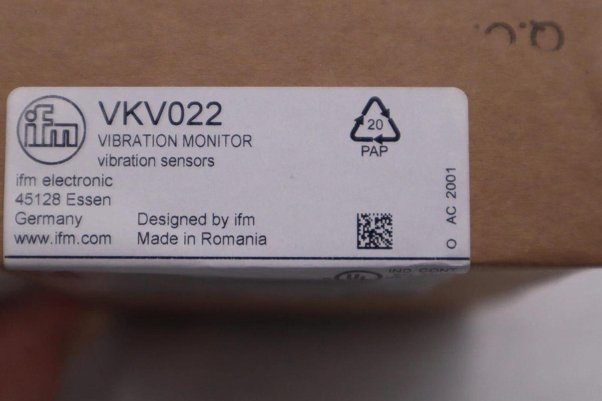NEW OPEN BOX IFM Vibration Sensor VKV022 STOCK G466A