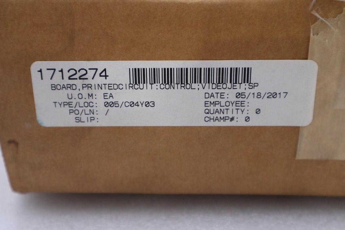 NEW IN BOX VIDEOJET SP379400-52 PRINTED CIRCUIT CONTROL BOARD STOCK H219