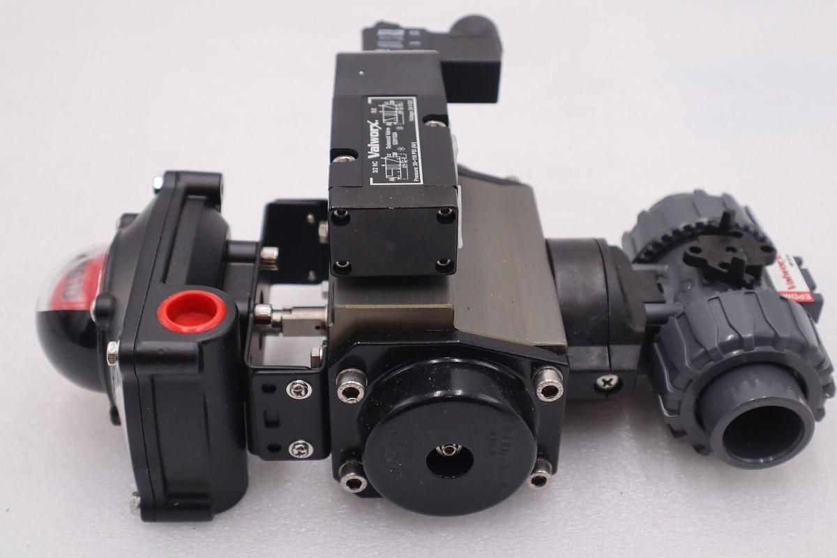 VALWORX 530163 AP063 PNEUMATIC ACTUATOR W/ 529102A SOLENOID 529910A VALVE #005-A
