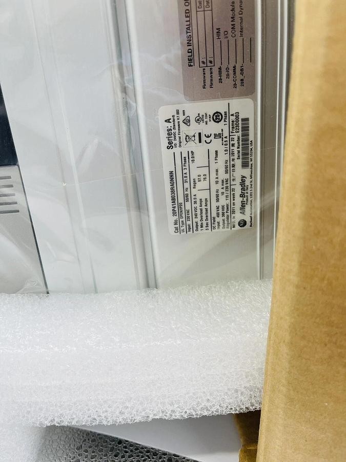 NEW Allen-Bradley 20P41AB038RA0NNN Series A 10.0HP PowerFlex DC FRN: 7.002 1443