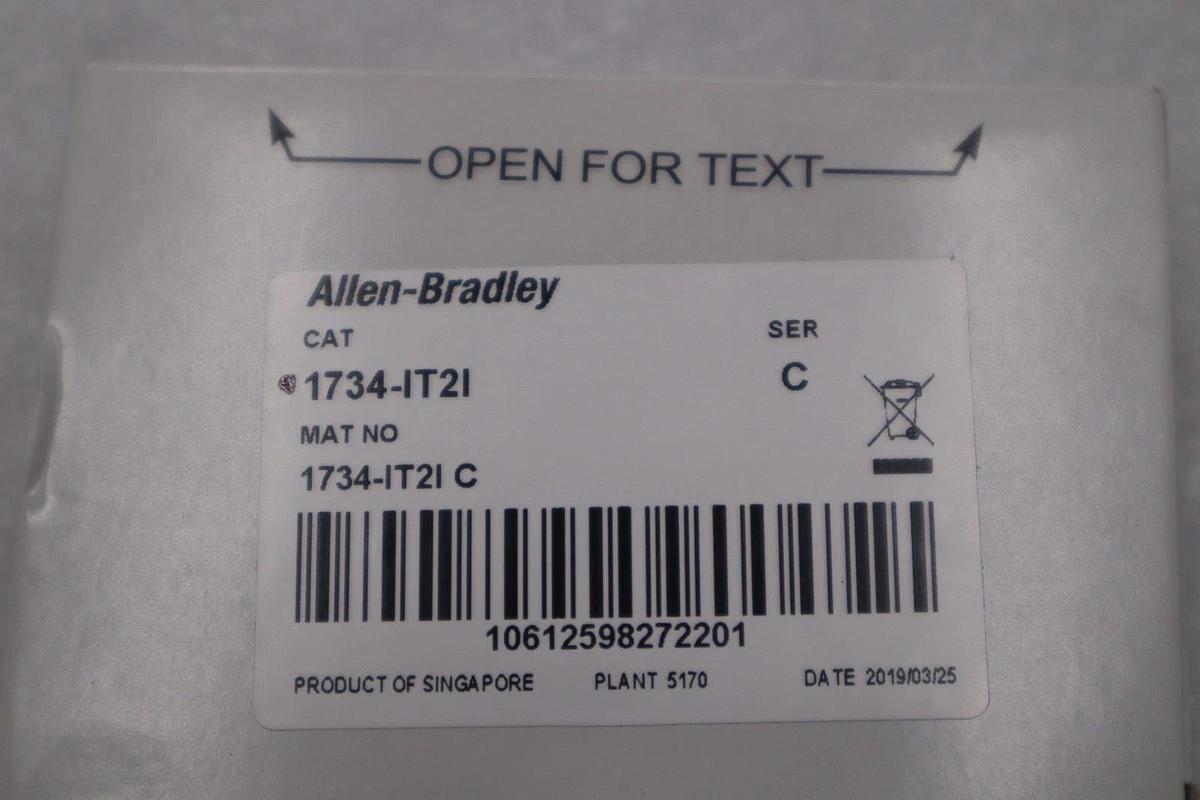 NEW ALLEN BRADLEY AB 1734-IT2I SER C POINT I/O 2 Point Input Module STOCK H1674A