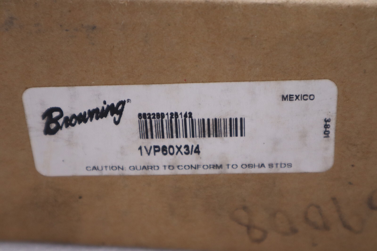 NEW BROWNING 1VP60X3/4 / 1VP60X34 PULLEY SINGLE GROOVE STOCK H696A